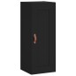 vidaXL Wandschrank Schwarz 34,5x34x90 cm Holzwerkstoff vidaXL Wandschrank Schwarz 34,5x34x90 cm Holzwerkstoff