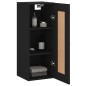vidaXL Wandschrank Schwarz 34,5x34x90 cm Holzwerkstoff vidaXL Wandschrank Schwarz 34,5x34x90 cm Holzwerkstoff