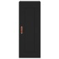 vidaXL Wandschrank Schwarz 34,5x34x90 cm Holzwerkstoff vidaXL Wandschrank Schwarz 34,5x34x90 cm Holzwerkstoff