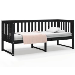 vidaXL Tagesbett Schwarz 80x200 cm Massivholz Kiefer