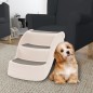 vidaXL Hundetreppe mit 3 Stufen Klappbar Creme 50x38x38 cm Kunststoff vidaXL Hundetreppe mit 3 Stufen Klappbar Creme 50x38x38 cm Kunststoff