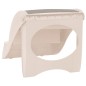 vidaXL Hundetreppe mit 3 Stufen Klappbar Creme 50x38x38 cm Kunststoff vidaXL Hundetreppe mit 3 Stufen Klappbar Creme 50x38x38 cm Kunststoff