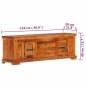 vidaXL TV-Schrank 119x30x40 cm Massivholz Akazie vidaXL TV-Schrank 119x30x40 cm Massivholz Akazie