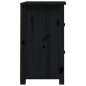vidaXL Nachttisch Schwarz 40x35x61,5 cm Massivholz Kiefer vidaXL Nachttisch Schwarz 40x35x61,5 cm Massivholz Kiefer