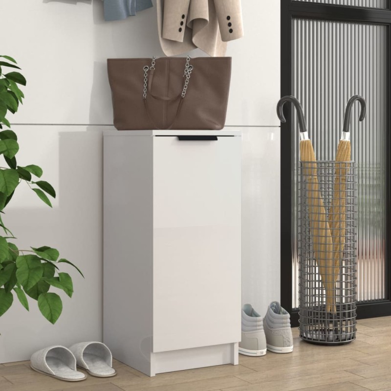 vidaXL Schuhschrank Hochglanz-Weiß 30x35x70 cm Holzwerkstoff vidaXL Schuhschrank Hochglanz-Weiß 30x35x70 cm Holzwerkstoff