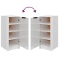 vidaXL Schuhschrank Hochglanz-Weiß 30x35x70 cm Holzwerkstoff vidaXL Schuhschrank Hochglanz-Weiß 30x35x70 cm Holzwerkstoff
