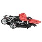vidaXL Tandem-Kinderwagen Stahl Rot und Schwarz vidaXL Tandem-Kinderwagen Stahl Rot und Schwarz