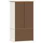 vidaXL Kleiderschrank VIGO Weiß 90x55x176 cm Massivholz Kiefer vidaXL Kleiderschrank VIGO Weiß 90x55x176 cm Massivholz Kiefer