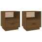 vidaXL Nachttische 2 Stk. Honigbraun 40x34x45 cm Massivholz Kiefer vidaXL Nachttische 2 Stk. Honigbraun 40x34x45 cm Massivholz Kiefer