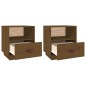 vidaXL Nachttische 2 Stk. Honigbraun 40x34x45 cm Massivholz Kiefer vidaXL Nachttische 2 Stk. Honigbraun 40x34x45 cm Massivholz Kiefer