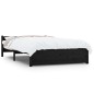 vidaXL Massivholzbett Schwarz 120x190 cm vidaXL Massivholzbett Schwarz 120x190 cm