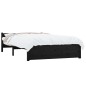 vidaXL Massivholzbett Schwarz 120x190 cm vidaXL Massivholzbett Schwarz 120x190 cm