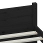 vidaXL Massivholzbett Schwarz 120x190 cm vidaXL Massivholzbett Schwarz 120x190 cm