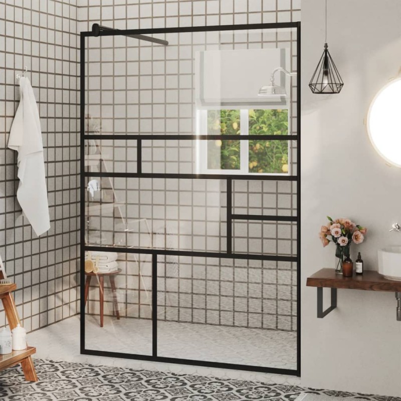 vidaXL Duschwand für Begehbare Dusche mit Klarem ESG Glas 115x195 cm vidaXL Duschwand für Begehbare Dusche mit Klarem ESG Glas 115x195 cm