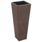 vidaXL Garten-Hochbeet 3-tlg. Poly Rattan Braun vidaXL Garten-Hochbeet 3-tlg. Poly Rattan Braun