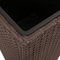 vidaXL Garten-Hochbeet 3-tlg. Poly Rattan Braun vidaXL Garten-Hochbeet 3-tlg. Poly Rattan Braun