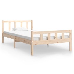 vidaXL Massivholzbett 90x200 cm