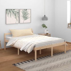 vidaXL Seniorenbett 150x200 cm Massivholz Kiefer