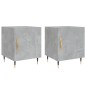 vidaXL Nachttische 2 Stk. Betongrau 40x40x50 cm Holzwerkstoff vidaXL Nachttische 2 Stk. Betongrau 40x40x50 cm Holzwerkstoff