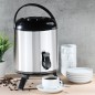 HI Thermo-Getränkespender 8 L 23 cm Silbern