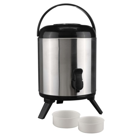 HI Thermo-Getränkespender 8 L 23 cm Silbern