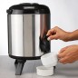 HI Thermo-Getränkespender 8 L 23 cm Silbern