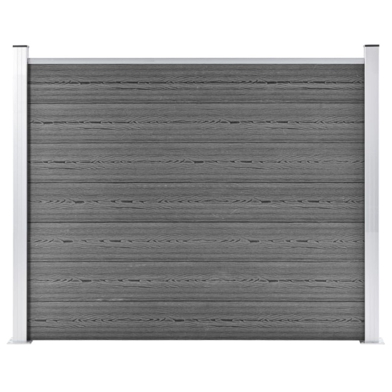 vidaXL Zaunelement WPC 180x146 cm Grau vidaXL Zaunelement WPC 180x146 cm Grau