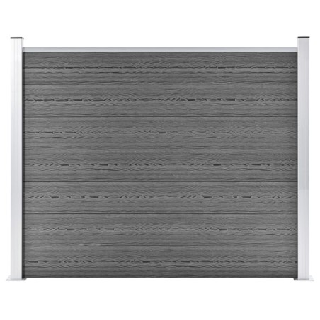 vidaXL Zaunelement WPC 180x146 cm Grau