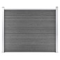 vidaXL Zaunelement WPC 180x146 cm Grau vidaXL Zaunelement WPC 180x146 cm Grau