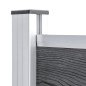 vidaXL Zaunelement WPC 180x146 cm Grau vidaXL Zaunelement WPC 180x146 cm Grau