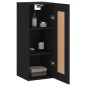 vidaXL Wandschrank Schwarz 34,5x34x90 cm Holzwerkstoff vidaXL Wandschrank Schwarz 34,5x34x90 cm Holzwerkstoff