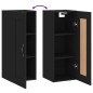 vidaXL Wandschrank Schwarz 34,5x34x90 cm Holzwerkstoff vidaXL Wandschrank Schwarz 34,5x34x90 cm Holzwerkstoff