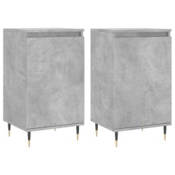 vidaXL Sideboards 2 Stk. Betongrau 40x35x70 cm Holzwerkstoff