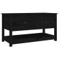 vidaXL Couchtisch Schwarz 102x49x55 cm Massivholz Kiefer vidaXL Couchtisch Schwarz 102x49x55 cm Massivholz Kiefer