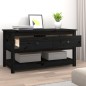 vidaXL Couchtisch Schwarz 102x49x55 cm Massivholz Kiefer vidaXL Couchtisch Schwarz 102x49x55 cm Massivholz Kiefer