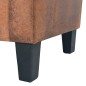 vidaXL 3-Sitzer Sofa Kunstleder Wildleder-Optik Braun vidaXL 3-Sitzer Sofa Kunstleder Wildleder-Optik Braun