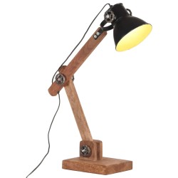 vidaXL Schreibtischlampe Industriestil Schwarz Rund 58x18x90 cm E27  