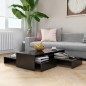 vidaXL Satztisch-Set Hochglanz-Schwarz 100x100x26,5 cm vidaXL Satztisch-Set Hochglanz-Schwarz 100x100x26,5 cm