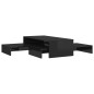 vidaXL Satztisch-Set Hochglanz-Schwarz 100x100x26,5 cm vidaXL Satztisch-Set Hochglanz-Schwarz 100x100x26,5 cm