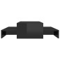 vidaXL Satztisch-Set Hochglanz-Schwarz 100x100x26,5 cm vidaXL Satztisch-Set Hochglanz-Schwarz 100x100x26,5 cm