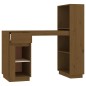 vidaXL Schreibtisch Honigbraun 110x53x117 cm Massivholz Kiefer vidaXL Schreibtisch Honigbraun 110x53x117 cm Massivholz Kiefer