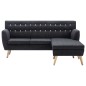 Sofa L-Form Stoff 171,5x138x81,5 cm Dunkelgrau Sofa L-Form Stoff 171,5x138x81,5 cm Dunkelgrau