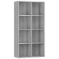 vidaXL Bücherregal/Sideboard Grau Sonoma 66×30×130 cm Holzwerkstoff vidaXL Bücherregal/Sideboard Grau Sonoma 66×30×130 cm Holzwerkstoff