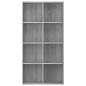 vidaXL Bücherregal/Sideboard Grau Sonoma 66×30×130 cm Holzwerkstoff vidaXL Bücherregal/Sideboard Grau Sonoma 66×30×130 cm Holzwerkstoff