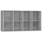 vidaXL Bücherregal/Sideboard Grau Sonoma 66×30×130 cm Holzwerkstoff vidaXL Bücherregal/Sideboard Grau Sonoma 66×30×130 cm Holzwerkstoff