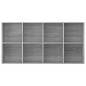 vidaXL Bücherregal/Sideboard Grau Sonoma 66×30×130 cm Holzwerkstoff vidaXL Bücherregal/Sideboard Grau Sonoma 66×30×130 cm Holzwerkstoff
