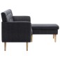 Sofa L-Form Stoff 171,5x138x81,5 cm Dunkelgrau Sofa L-Form Stoff 171,5x138x81,5 cm Dunkelgrau