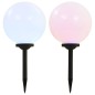vidaXL Outdoor Solarleuchten 2 Stück LED Kugelförmig 30 cm RGB vidaXL Outdoor Solarleuchten 2 Stück LED Kugelförmig 30 cm RGB