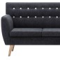 Sofa L-Form Stoff 171,5x138x81,5 cm Dunkelgrau Sofa L-Form Stoff 171,5x138x81,5 cm Dunkelgrau