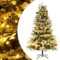 vidaXL Weihnachtsbaum mit LEDs & Kiefernzapfen Grün 195 cm PVC & PE vidaXL Weihnachtsbaum mit LEDs & Kiefernzapfen Grün 195 cm PVC & PE